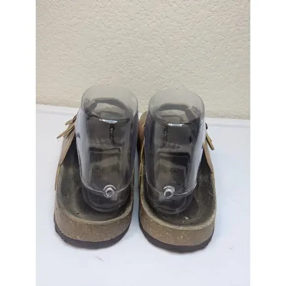 CUSHIONAIRE Women's Size 8 Lane Cork Footbed Leather Insole Sandal Rose Gold $50 - Picture 5 of 7